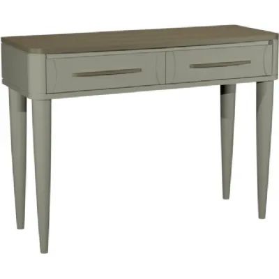 Larsen Scandi Oak And Soft Grey Console Table with Drawer