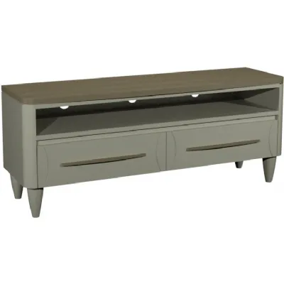 Larsen Scandi Oak And Soft Grey Entertainment Unit