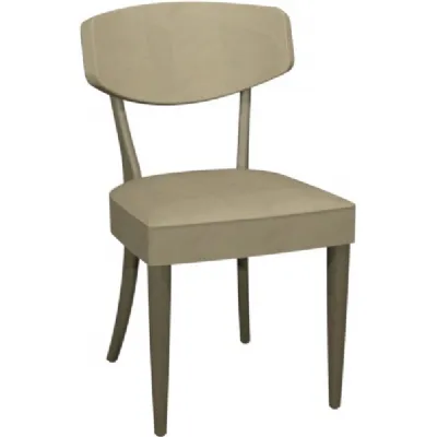 Larsen Scandi Oak Upholstered Chairs in Ivory Bonded Leather