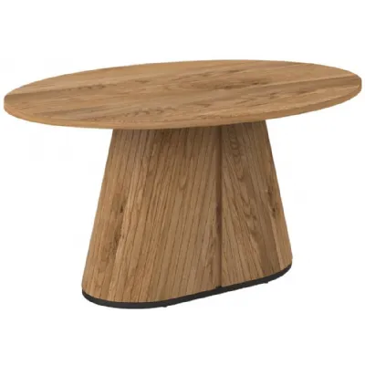 Rustic Oak And Peppercorn 150cm Oval Dining Table