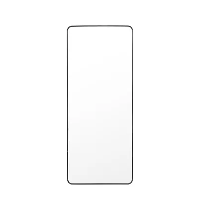 Black Metal Extra Large Rectangular Leaner Wall Mirror