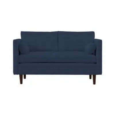Retro Indigo Velvet Fabric 2 Seater Sofa