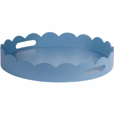 Laura Ashley Blue Painted 45cm Round Tray