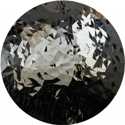 Stainless Steel Mosaic Wall Disc