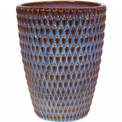 Blue Large Glaze Ceramic Planter