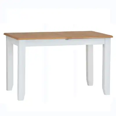 White Lime Wash Top 1.6m Butterfly Dining Table