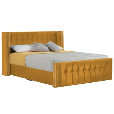 Mustard Byrd Super King Size Bed Frame