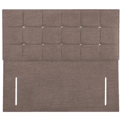 Taupe Glamour Floor Standing Small Double Headboard