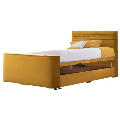 Mustard Image Chic Super King Size TV Bed