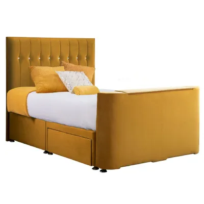 Mustard Image Sparkle King Size TV Bed