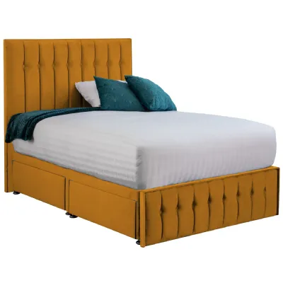 Mustard Rhythm Small Double Bed Frame