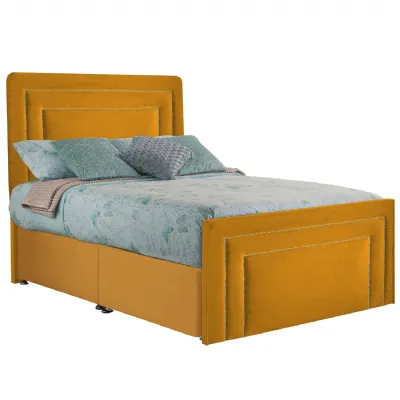 Mustard Style Brogan Super King Size Fabric Bed