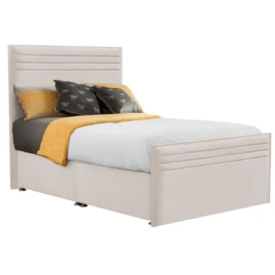 Mustard Style Chic Hybrid Small Double Fabric Bed