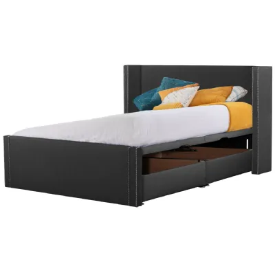 Grey Tallis Super King Size Bed Frame