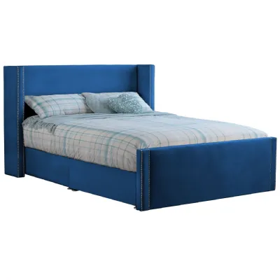 Royal Blue Tallis Super King Size Bed Frame