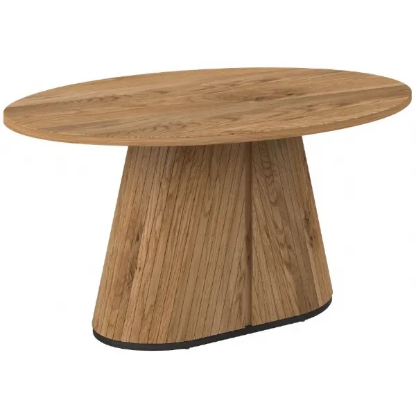 Rustic Oak And Peppercorn Large 200cm Oval Dining Table