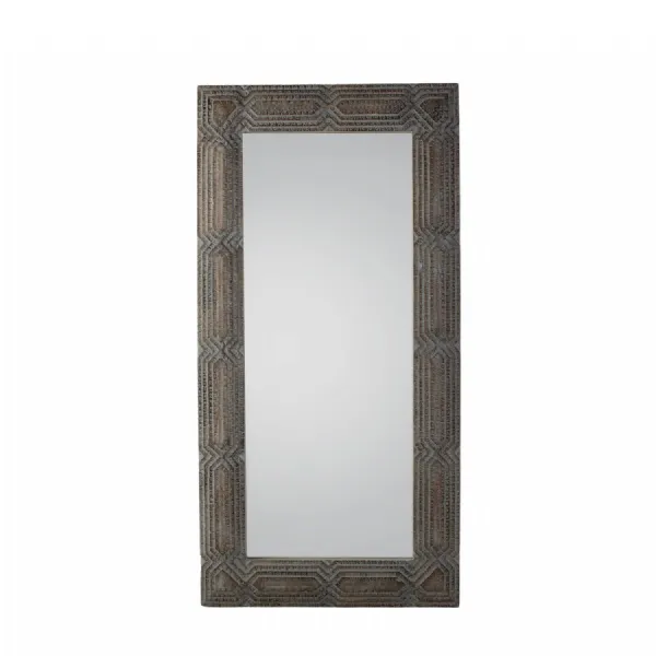 Grey Wash Extra Large Rectangular Leaner Wall Mirror