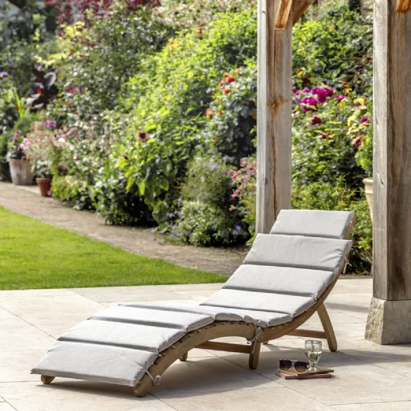 Folding wood sun lounger sale