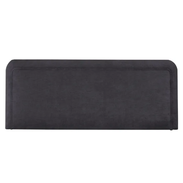 Casino Crush Charcoal Aberdeen Small Double Headboard