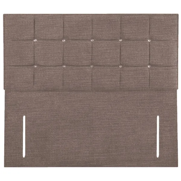 Taupe Glamour Floor Standing Small Double Headboard