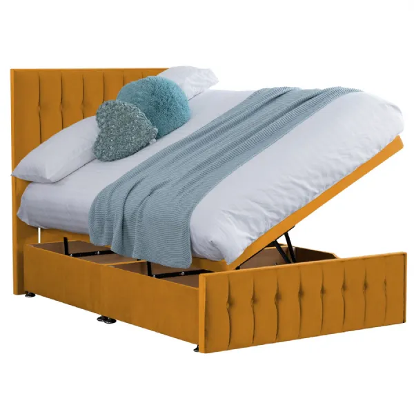 Mustard Rhythm Double Bed Frame