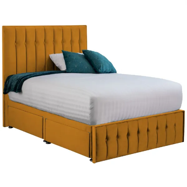 Mustard Rhythm Double Bed Frame