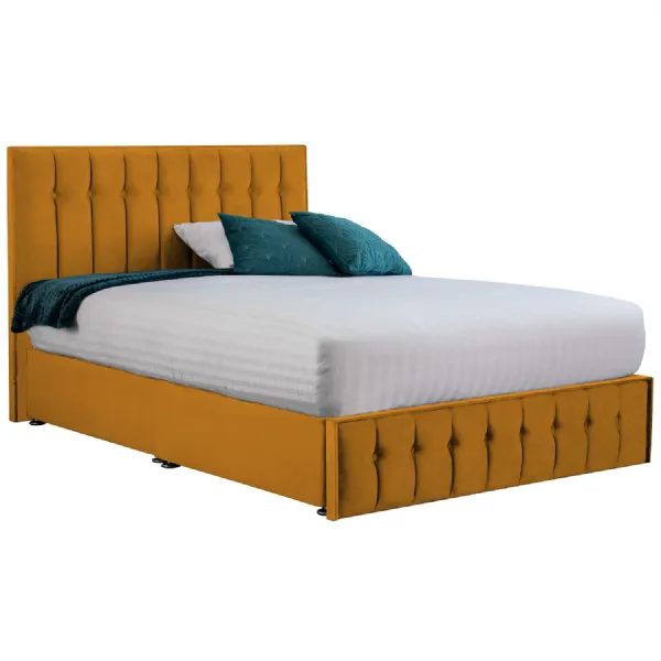 Mustard Rhythm Super King Size Bed Frame