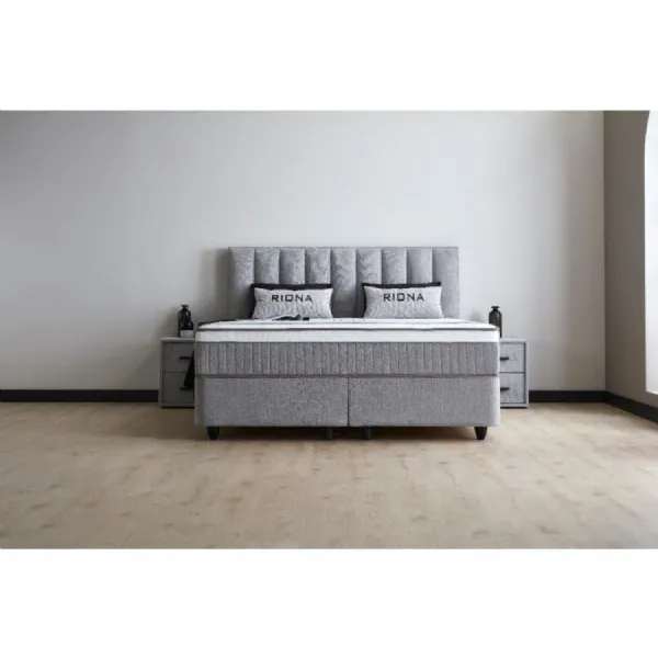 Grey Fabric 5ft King Size 150cm Ottoman Storage Bed