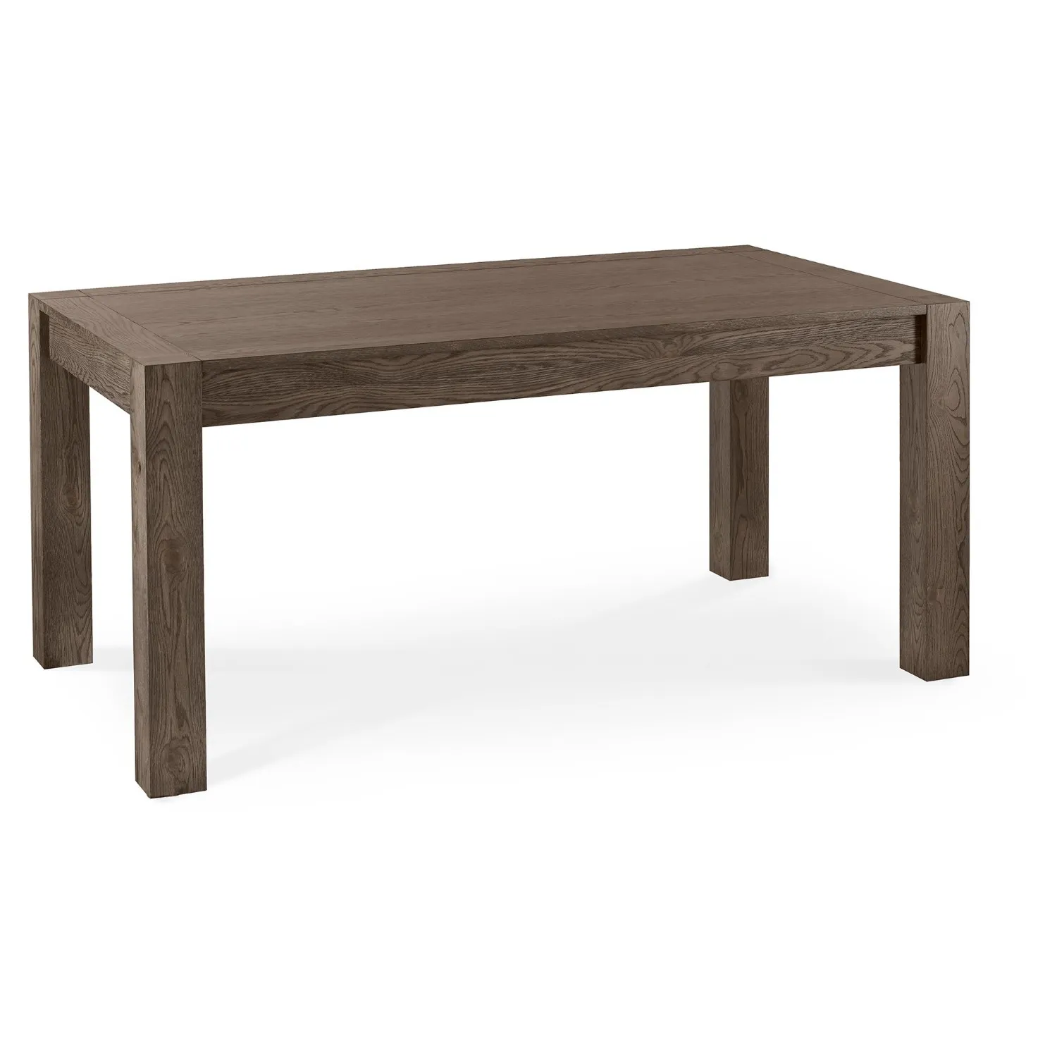 Dark Oak Rectangular Extending Dining Table 4 to 6 Seater