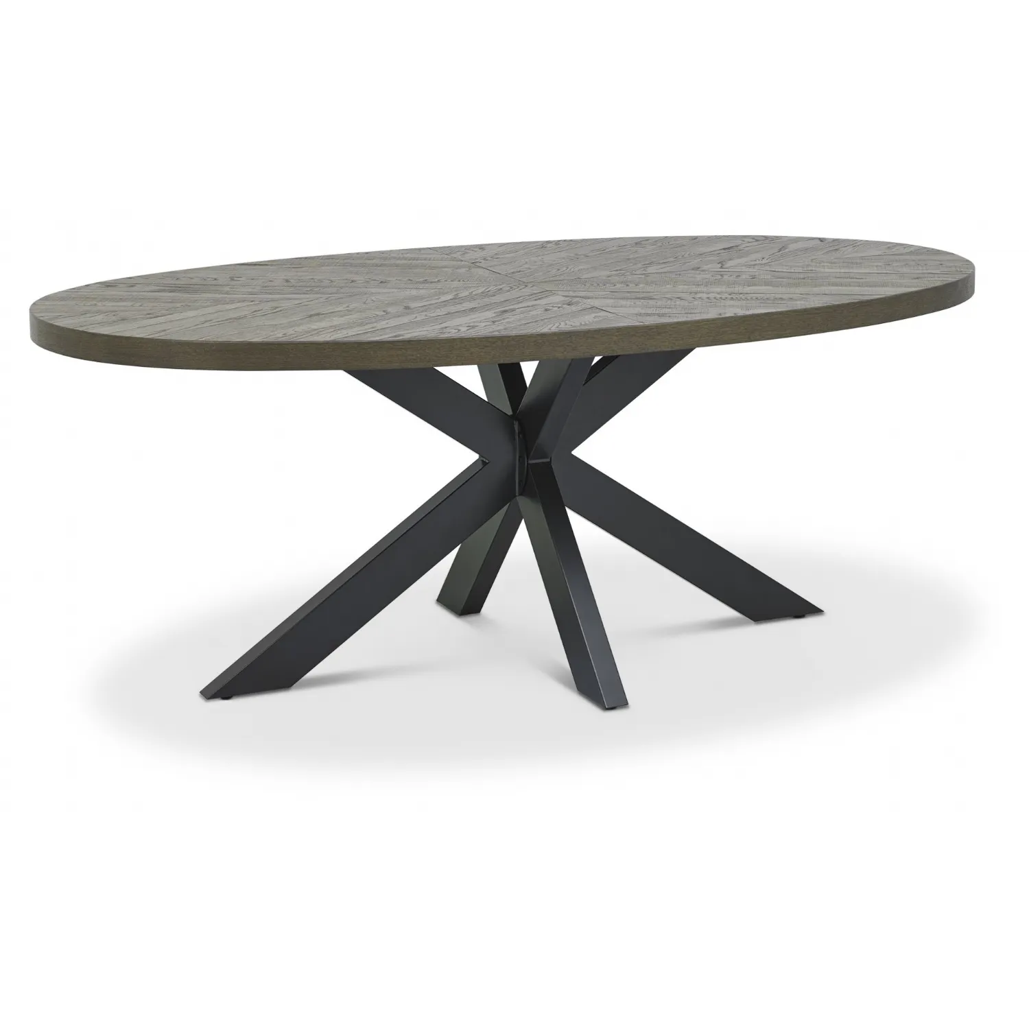 Dark Oak Extra Large 235cm Oval Dining Table