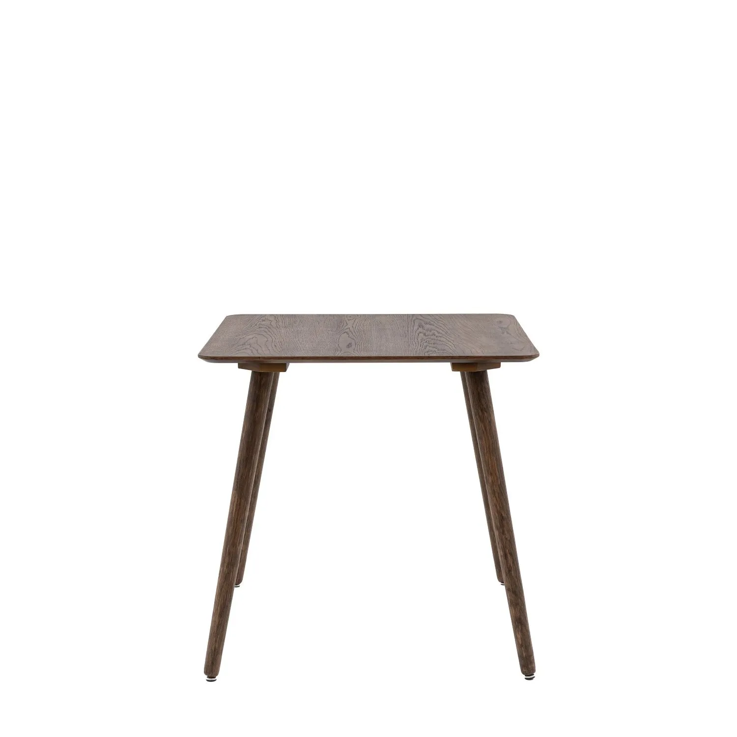 Dark Smoked Oak Small Square Kitchen Dining Table