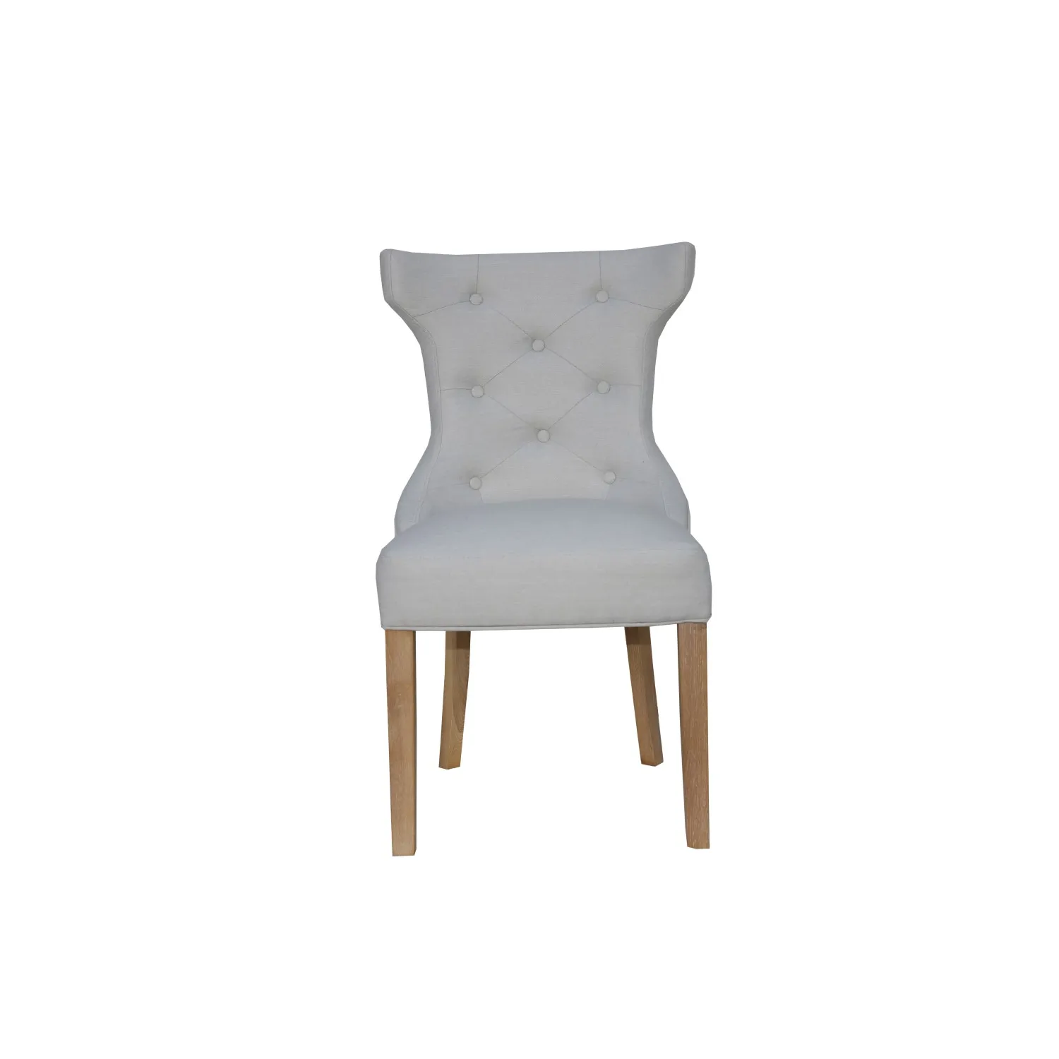 Dining leather chair white tufted chrome set nailhead pu ring handle inspired button faith finish