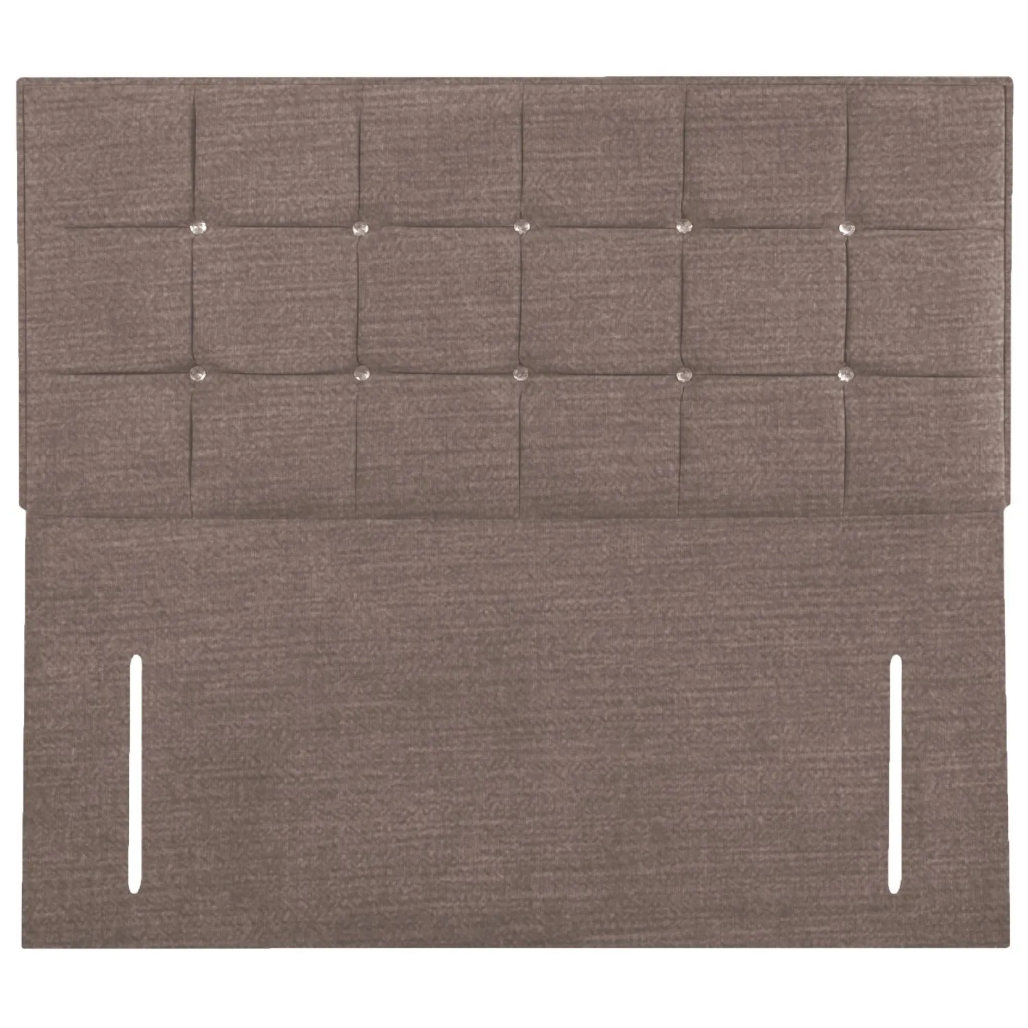 Taupe Glamour Floor Standing Small Double Headboard