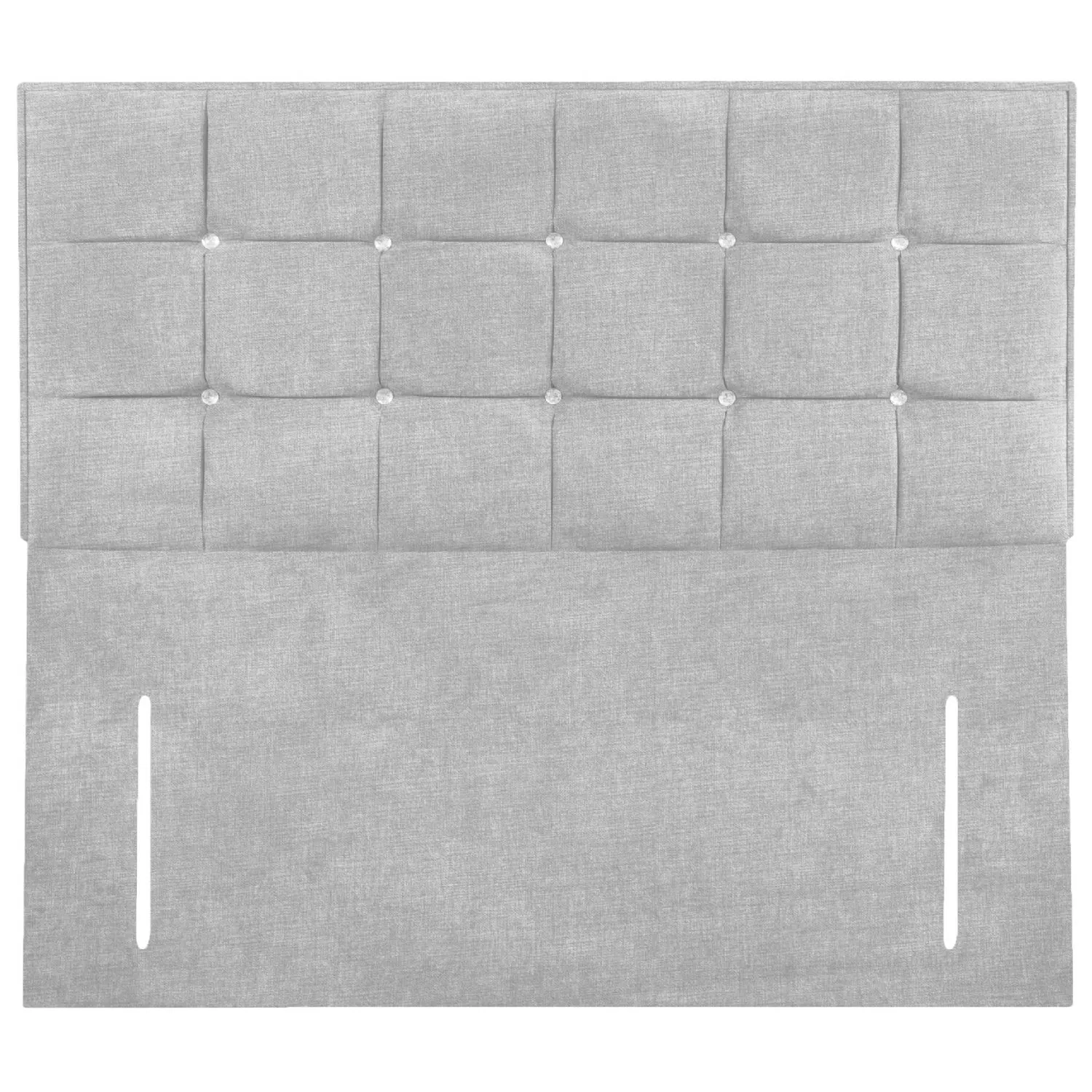 Silver Glamour Floor Standing Super King Size Headboard