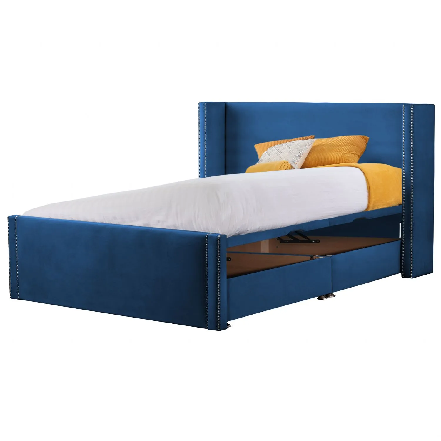 Royal Blue Tallis Super King Size Bed Frame