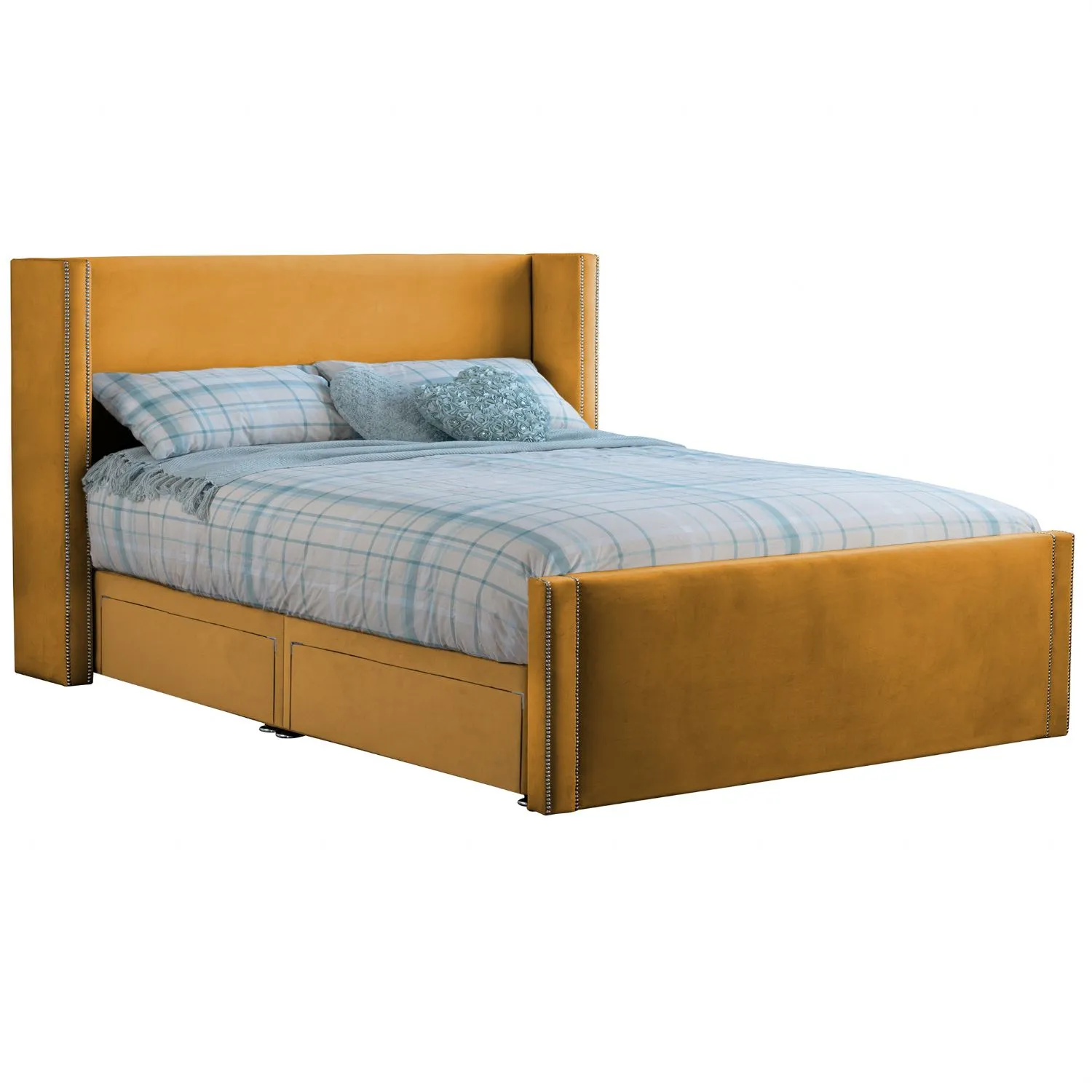 Mustard Tallis Super King Size Bed Frame